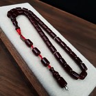 Islamic Prayer  Bakelite Amber Rosary 10 6x8 2mm 33 Beads tasbih misbaha