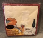 Caspari  20 Triple Ply Wine Tasting Cocktail Napkins 25cm X 25cm Nip Germany