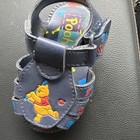 Vintage 1990s Y2k Winnie The Pooh Sandals Baby Shoes Size 4 Cartoon Baseball Bat