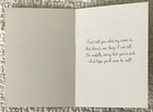 Unused Secret Pal Raccoon Red Flower Get Well Vtg Greeting Card 1960s 1970s