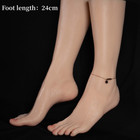 24cm Silicone Female Legs Realistic Foot Model Display Toe Positioning