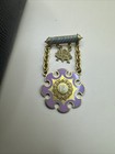 Daughters Of Rebekah Odd Fellows 15 Yr Pin Pennsylvania Enamel Gold Tone 2460 S1