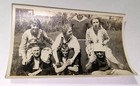 Rare Antique Vintage American Couples Funny Pose Odd Lady Out Snapshot Photo  Us
