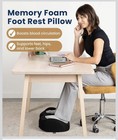 Everlasting Comfort Foot Rest For Under Desk At Work Memory Foam Flat Or Rocker