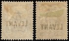 British Levant 1905 Kevii Gb Overprinted 5d And 6d