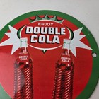 Vintage Double Cola Sign - Soda Cola Beverage Gas Service Station Porcelain Sign