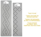 Quilting Stencils Lattice Diamond   Grid Border Quilters Plastic Hand Template