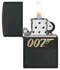 Zippo 46297 James Bond 007 Laser Engrave Design   Black Matte Finish Lighter