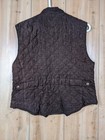 Intec Performance Riding Gear Vest Women s Size Large Brown Quilted 2-way Zipper
