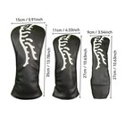 Tiger Golf Wood Head Cover Headcover Pu Driver Fairway Hybrid Club Cover-