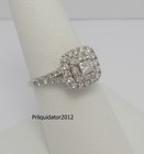 3 4ct Natural Diamond Halo Engagement Wedding Ring Bridal 14k White Gold Band