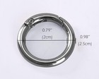 2 4 10 18 40 Pcs O Ring For Purse Strap 1 Inch Spring Rings