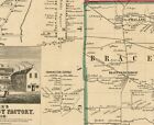 1856 Trumbull County Ohio Farm Line Historic Map 24 X 16 Or 36 X 24