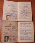 1948   1956 Two Soviet Military Service Cards Id Of Illiterate Participants Wwii