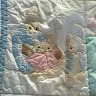 Vtg Beatrix Potter Peter Rabbit By Baby Crib Quilt Blanket Comforter Nursery Abc
