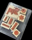 Stampin  Up  2006 Holiday Mini-catalog Wood Rubber Stamps Lot