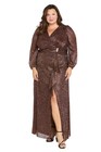 R m Richards Rm Richards Womens Elegant Long Sleeve Pleated Wrap -