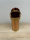 Vtg Copper And Brass Fireplace Wood Burning Stove Long Match Stick Holder