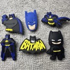     6-pack Batman For Crocs Shoe Charms Dc Comics Fan Robin Joker Batmobile Gotham