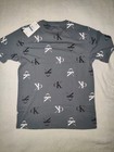 Boys Calvin Klein Logo T-shirt Color Gray Size Xl New With Tags