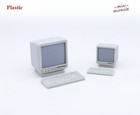 2set 1 12 Scale Dollhouse Miniatures Computer Keyboard Vintage Library