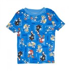 Sonic The Hedgehog Speed 4-piece Boys Pajama Set Blue