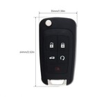 Replacement Fit For Chevy 2010-16 Camaro Cruze Equinox Remote Key Fob 5btn Pair