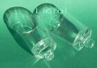 2 Candle Holders Glass Inserts Oil Shabbat Candelabra Stick Lamp Neronim Sabbath