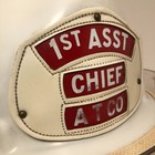 Cairns   Bros White Fire Chief Helmet Atco Nj