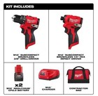 Milwaukee M12 12v 3494-22 Subcompact 2-tool Combo Kit Brushless Impact   Drill