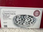 Remembrance Ware Communion Tray And Insert Stainless Steel  silver 