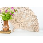 Vintage Burwood Lace Fan Wall Decor  Dusty Pink Retro Wall Hanging