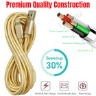 10ft Usb Charger Cable Data Sync Charging Cord For Apple Iphone 13 12 11 Xr 8 7
