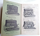 Zenith Sewing Machine Catalog Circa 1900 - Art Nouveau