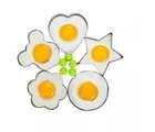5-pack Stainless Steel Egg Rings     Non-stick Pancake Mold Cooking Set