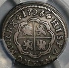 1726 5-s Pcgs Vf 30 Spain 1 Real Philip V Seville Silver Coin Pop 1 0  25060102c