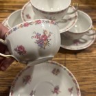 Haviland Gainsborough Set Of 4 Tea Cups   4 Saucers - Schleiger 746 France Super