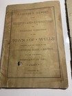 Lot Of 2 Vintage Town Of Wells Auditors Reports 1889 And 1890 Ultra Rare