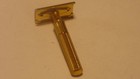 Vintage Gillette Gold-tone Safety Razor  No Date Code Beautiful