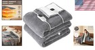 King Size Electric Heated Blanket 100 x90  With Dual Control   Auto Shut-off