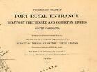 1862 Nautical Chart Of Port Royal South Carolina Hilton Head Island