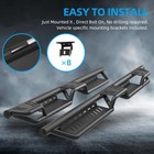 Running Boards For 2020-2026 Jeep Gladiator Jt 4-door Two Raised Steel Side Step