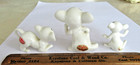 Lot Of 3 Vtg Bone China White Mice Figurines Japan