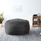 Sofa Sack Bean Bag Chair Cover  5-feet  Charcoal 5 Ft Sack