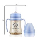Grosmimi Spill Proof No Spill Magic Sippy Cup W  Straw   Handle Baby 6 Oz Blue