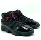  new  Youth Boy Nike Air Jordan 6 Rings  gs  Black fire Red  323419 026      