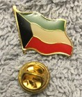 Kuwait Arab Middle East Flag Pride Country Gold Hat Lapel Pin Tie Tac G11f