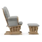 Storkcraft Hoop Glider And Ottoman Natural Light Gray Nursery Comfort Chair