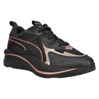 Puma Rscurve Glow Lace Up  Womens Black  Pink Sneakers Casual Shoes 375174-05