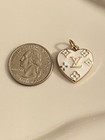 Louis Vuitton Zipper Pull Button Stamped Charm